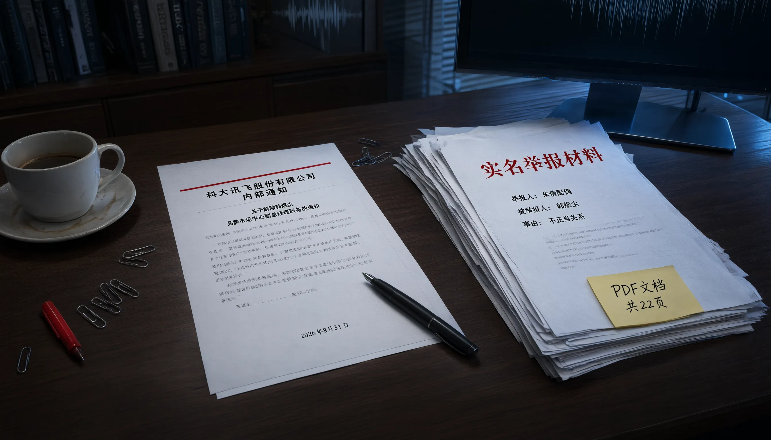 科大讯飞解除公关副总裁韩煜尘职务,网传女员工配偶实名举报